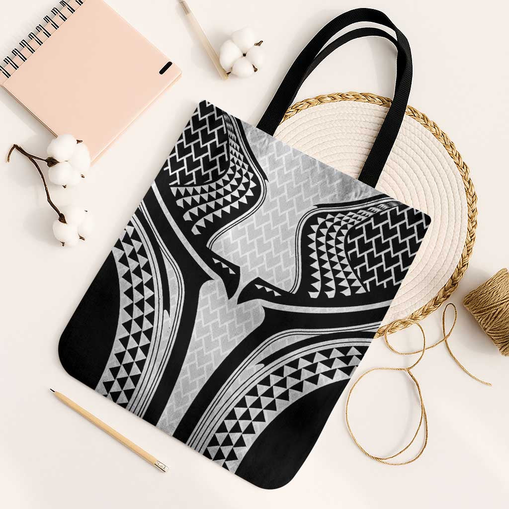 Hawaiian Kakau Art Tattoos Aquaman Style Tote Bag White Version - Polynesian Pride