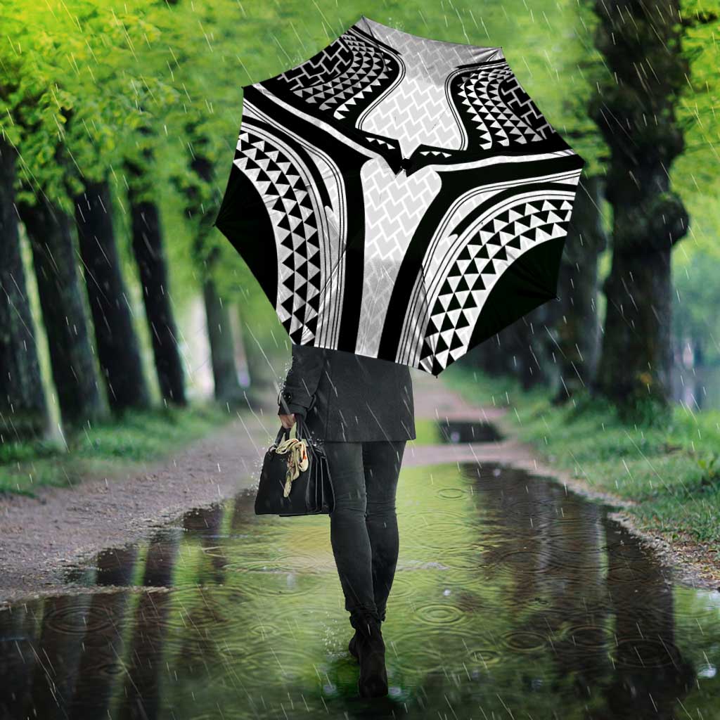 Hawaiian Kakau Art Tattoos Aquaman Style Umbrella White Version - Polynesian Pride