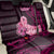 Polynesia Breast Cancer Back Car Seat Cover Butterfly and Flowers Ribbon Maori Tattoo Ethnic Black Style