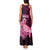 Polynesia Breast Cancer Tank Maxi Dress Butterfly and Flowers Ribbon Maori Tattoo Ethnic Black Style LT03 - Polynesian Pride