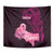 Polynesia Breast Cancer Tapestry Butterfly and Flowers Ribbon Maori Tattoo Ethnic Black Style LT03 - Polynesian Pride