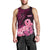 Custom Polynesia Breast Cancer Men Tank Top Butterfly and Flowers Ribbon Maori Tattoo Ethnic Black Style LT03 - Polynesian Pride