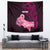 Custom Polynesia Breast Cancer Tapestry Butterfly and Flowers Ribbon Maori Tattoo Ethnic Black Style LT03 - Polynesian Pride