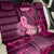 Polynesia Breast Cancer Back Car Seat Cover Butterfly and Flowers Ribbon Maori Tattoo Ethnic Pink Style