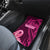 Polynesia Breast Cancer Car Mats Butterfly and Flowers Ribbon Maori Tattoo Ethnic Pink Style LT03 - Polynesian Pride