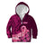 Custom Polynesia Breast Cancer Kid Hoodie Butterfly and Flowers Ribbon Maori Tattoo Ethnic Pink Style LT03 - Polynesian Pride