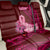 Polynesia Breast Cancer Back Car Seat Cover Butterfly and Flowers Ribbon Maori Tattoo Ethnic Red Style