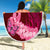 Polynesia Breast Cancer Beach Blanket Butterfly and Flowers Ribbon Maori Tattoo Ethnic Red Style LT03 - Wonder Print Shop