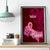 Polynesia Breast Cancer Canvas Wall Art Butterfly and Flowers Ribbon Maori Tattoo Ethnic Red Style LT03 - Polynesian Pride