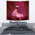 Custom Polynesia Breast Cancer Tapestry Butterfly and Flowers Ribbon Maori Tattoo Ethnic Red Style LT03 - Polynesian Pride