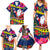 Cook Island Christmas Family Matching Summer Maxi Dress and Hawaiian Shirt Santa Claus Mix Maroro and Kakaia Hibiscus Flower Maori Pattern LT03 - Polynesian Pride