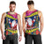 Cook Island Christmas Men Tank Top Santa Claus Mix Maroro and Kakaia Hibiscus Flower Maori Pattern LT03 - Polynesian Pride