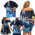 Hawaiian Honu Honi Ihu Family Matching Off Shoulder Short Dress and Hawaiian Shirt With Plumeria and Kakau Art Pattern