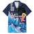 Hawaiian Honu Honi Ihu Family Matching Short Sleeve Bodycon Dress and Hawaiian Shirt With Plumeria and Kakau Art Pattern