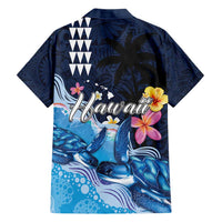 Hawaiian Honu Honi Ihu Hawaiian Shirt With Plumeria and Kakau Art Pattern LT03 - Polynesian Pride