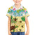 Aloha Turtle Family on The Beach Family Matching Off The Shoulder Long Sleeve Dress and Hawaiian Shirt with Hawaiian Colorful Plumeria