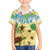 Aloha Turtle Family on The Beach Family Matching Off Shoulder Maxi Dress and Hawaiian Shirt with Hawaiian Colorful Plumeria