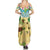 Aloha Turtle Family on The Beach Family Matching Summer Maxi Dress and Hawaiian Shirt with Hawaiian Colorful Plumeria