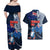 New Zealand Waitangi Couples Matching Off Shoulder Maxi Dress and Hawaiian Shirt Te Ra O Waitangi Maori Kiwis Bird LT03 - Polynesian Pride