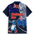 New Zealand Waitangi Family Matching Off Shoulder Long Sleeve Dress and Hawaiian Shirt Te Ra O Waitangi Maori Kiwis Bird LT03 - Polynesian Pride