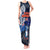 New Zealand Waitangi Tank Maxi Dress Te Ra O Waitangi Maori Kiwis Bird LT03 Women Blue - Polynesian Pride