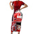 Maori Waitangi Family Matching Short Sleeve Bodycon Dress and Hawaiian Shirt Hei-tiki Koru with Tino Rangatiratanga Maori Flag LT03 Mom's Dress Red - Polynesian Pride