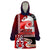 Maori Waitangi Wearable Blanket Hoodie Hei-tiki Koru with Tino Rangatiratanga Maori Flag LT03 One Size Red - Polynesian Pride