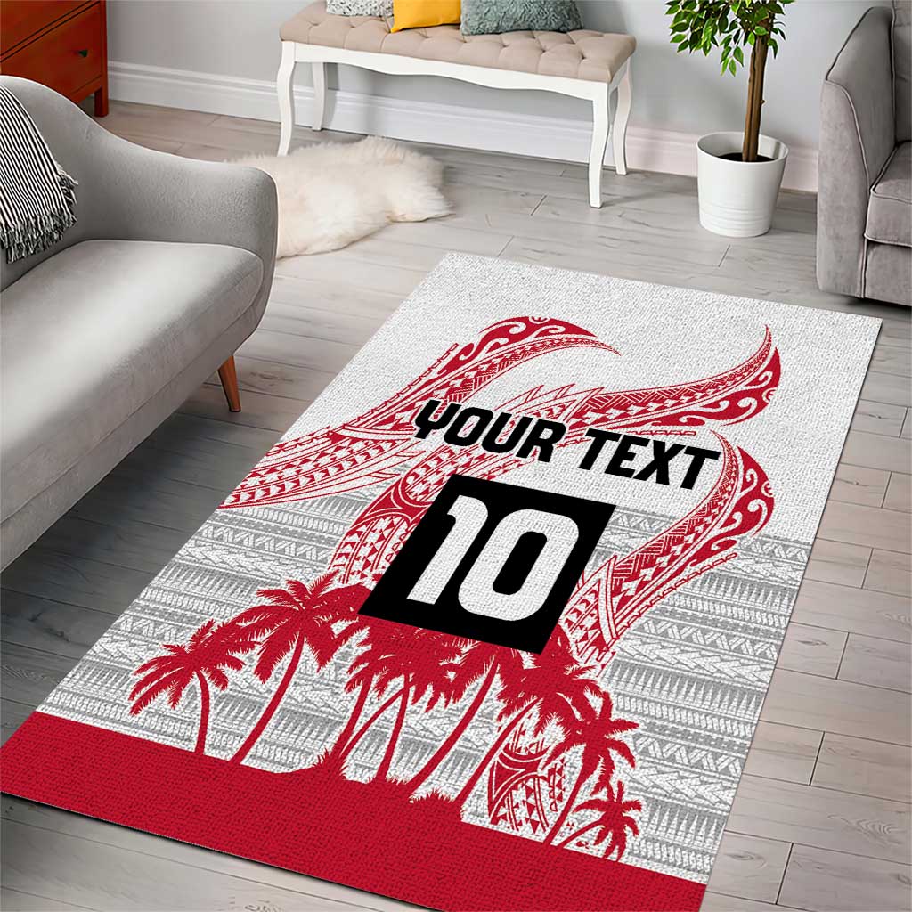 Cook Islands Marathon 2025-Pursuit in Paradise Area Rug Red Color