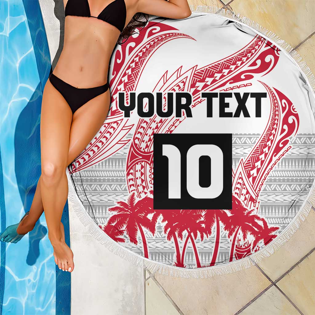 Cook Islands Marathon 2025-Pursuit in Paradise Beach Blanket Red Color LT03 - Polynesian Pride