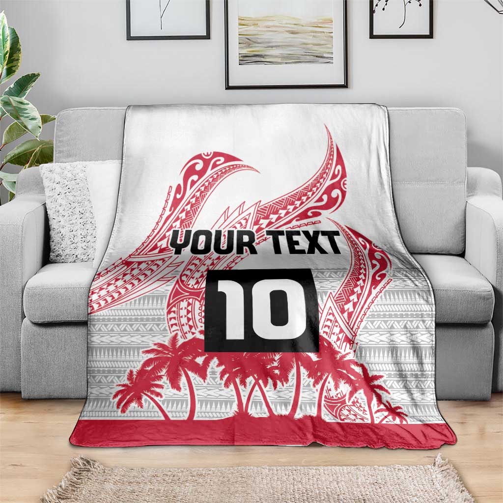 Cook Islands Marathon 2025-Pursuit in Paradise Blanket Red Color LT03 - Polynesian Pride