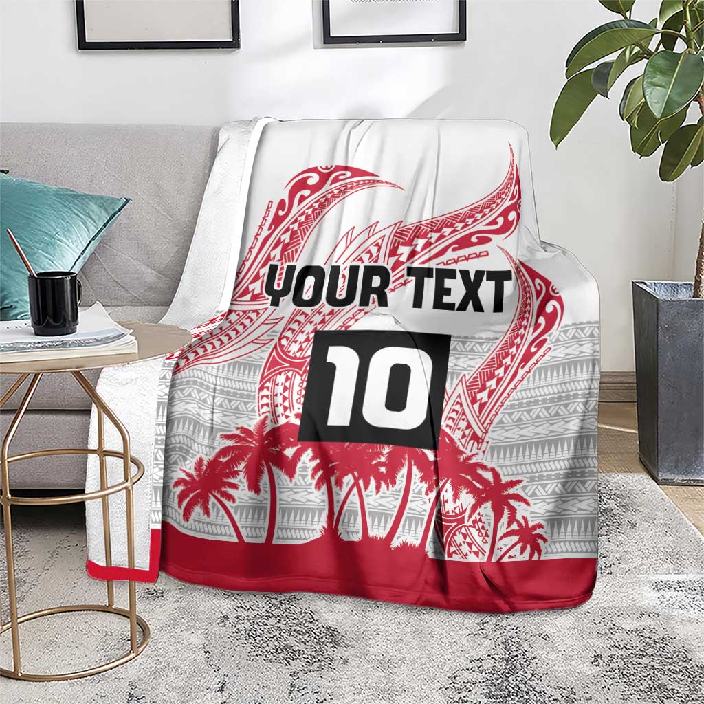 Cook Islands Marathon 2025-Pursuit in Paradise Blanket Red Color LT03 - Polynesian Pride