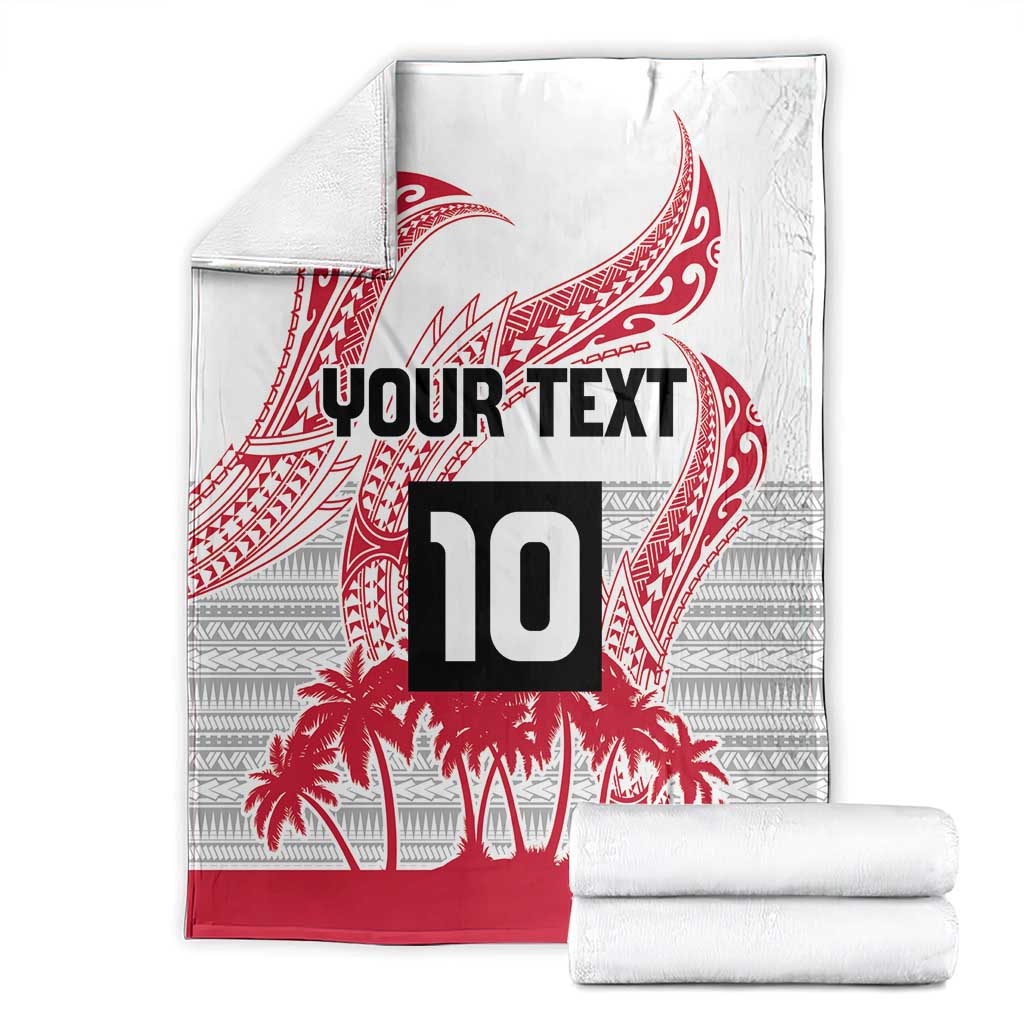 Cook Islands Marathon 2025-Pursuit in Paradise Blanket Red Color LT03 - Polynesian Pride