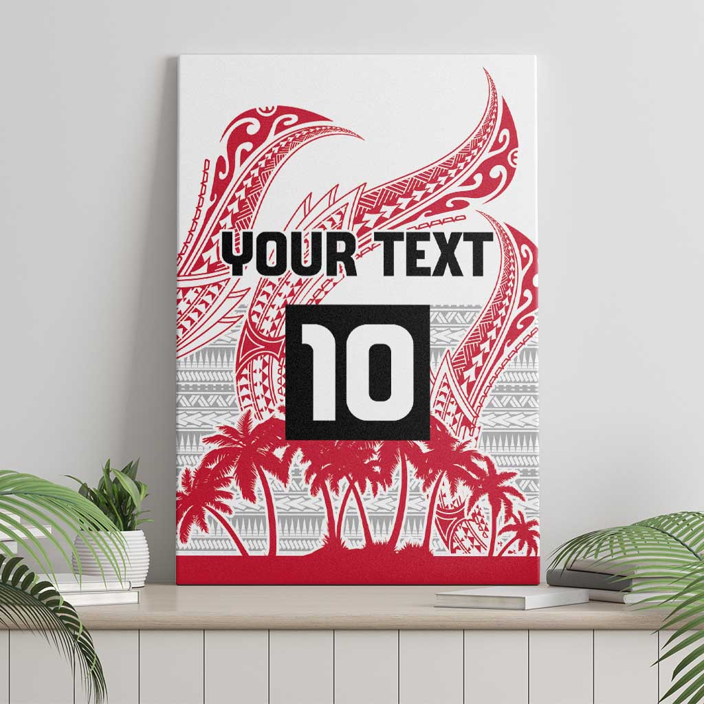Cook Islands Marathon 2025-Pursuit in Paradise Canvas Wall Art Red Color LT03 - Polynesian Pride