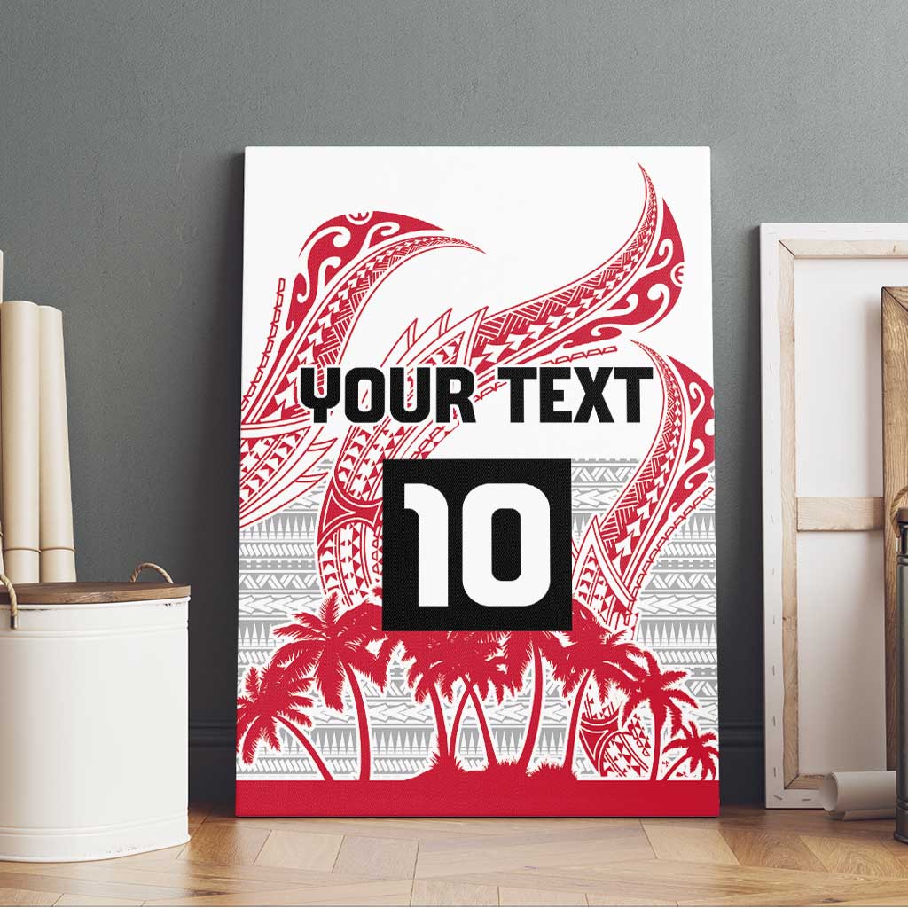 Cook Islands Marathon 2025-Pursuit in Paradise Canvas Wall Art Red Color LT03 - Polynesian Pride