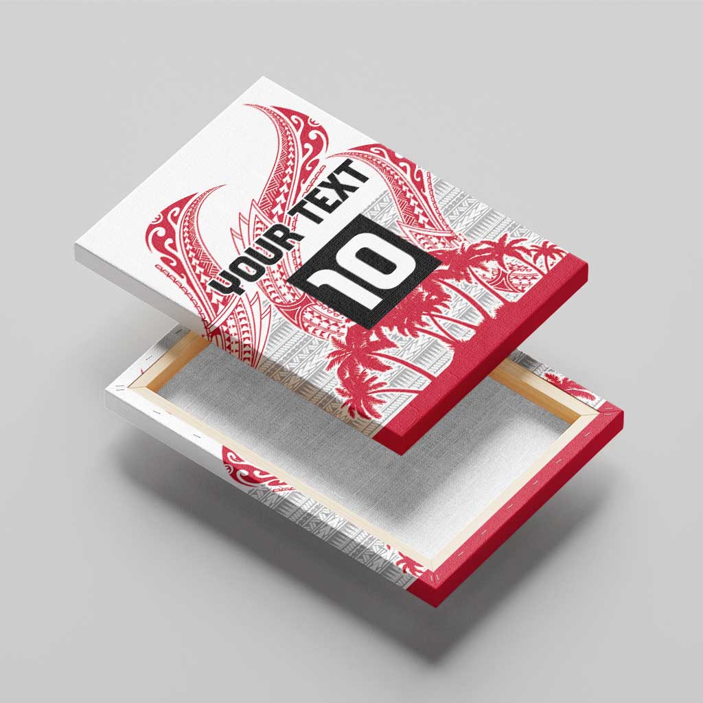 Cook Islands Marathon 2025-Pursuit in Paradise Canvas Wall Art Red Color LT03 - Polynesian Pride