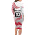 Cook Islands Marathon 2025-Pursuit in Paradise Family Matching Long Sleeve Bodycon Dress and Hawaiian Shirt Red Color