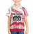 Cook Islands Marathon 2025-Pursuit in Paradise Family Matching Off Shoulder Short Dress and Hawaiian Shirt Red Color