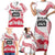 Cook Islands Marathon 2025-Pursuit in Paradise Family Matching Short Sleeve Bodycon Dress and Hawaiian Shirt Red Color