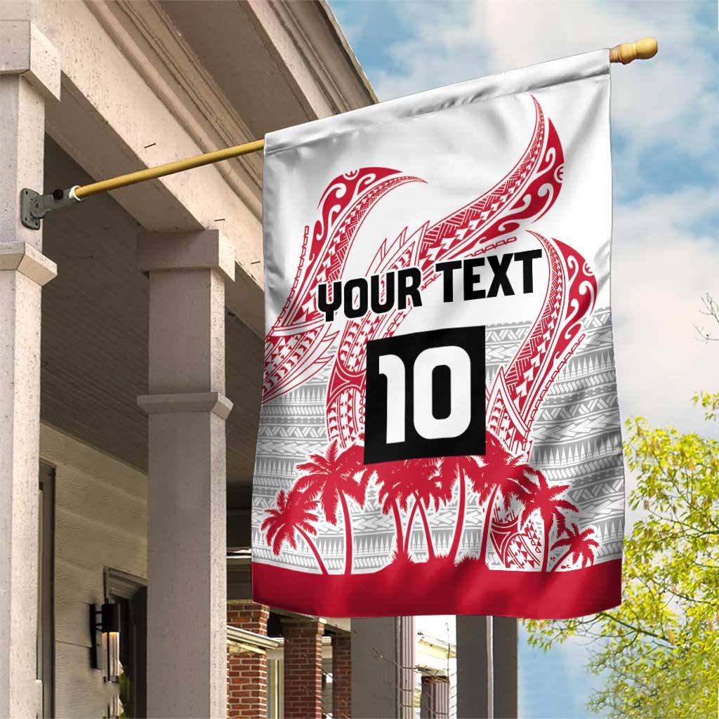 Cook Islands Marathon 2025-Pursuit in Paradise Garden Flag Red Color LT03 House Flag Red - Polynesian Pride
