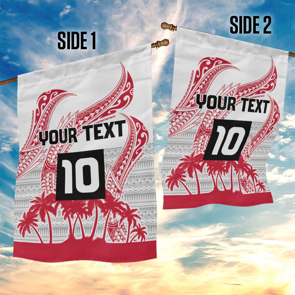 Cook Islands Marathon 2025-Pursuit in Paradise Garden Flag Red Color LT03 - Polynesian Pride