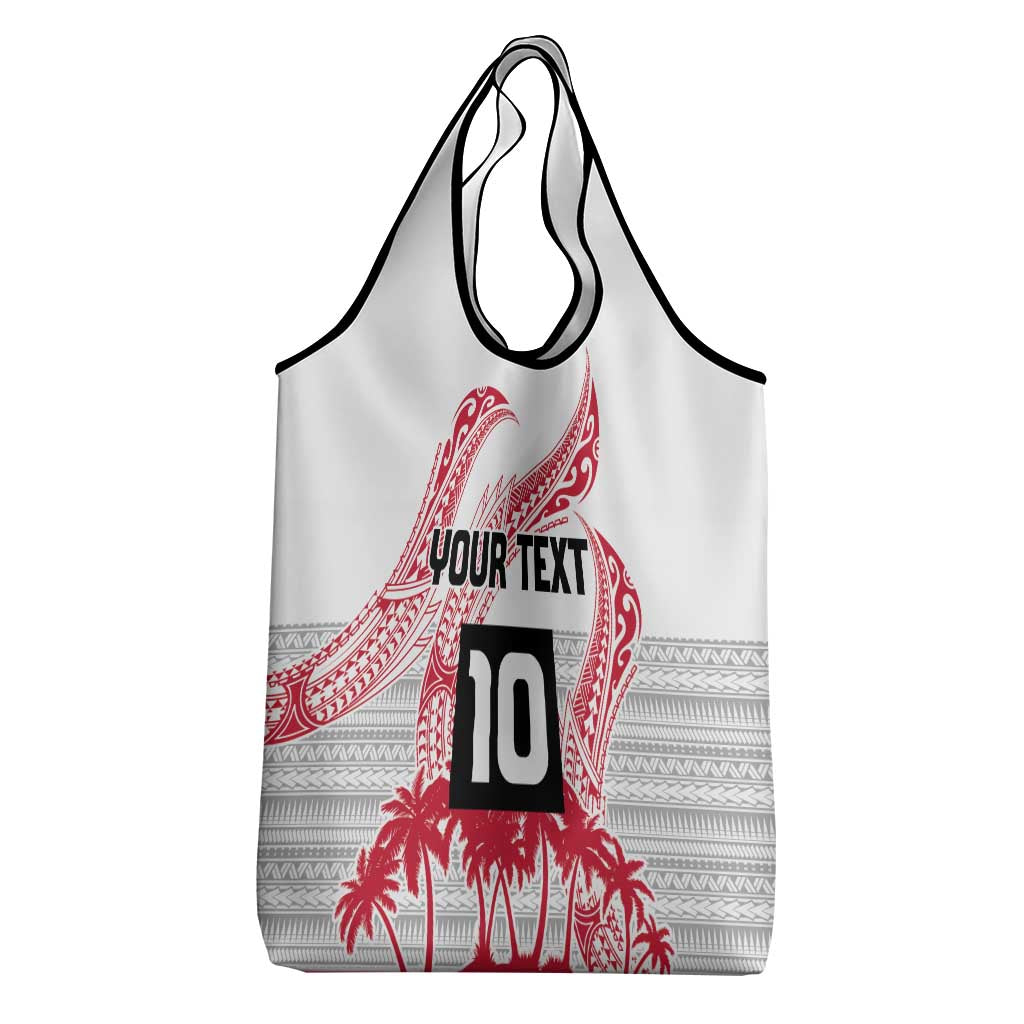 Cook Islands Marathon 2025-Pursuit in Paradise Grocery Bag Red Color LT03 - Polynesian Pride