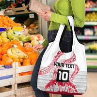 Cook Islands Marathon 2025-Pursuit in Paradise Grocery Bag Red Color LT03 - Polynesian Pride
