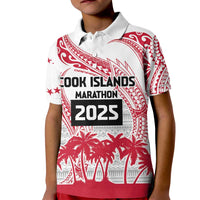 Cook Islands Marathon 2025-Pursuit in Paradise Kid Polo Shirt Red Color