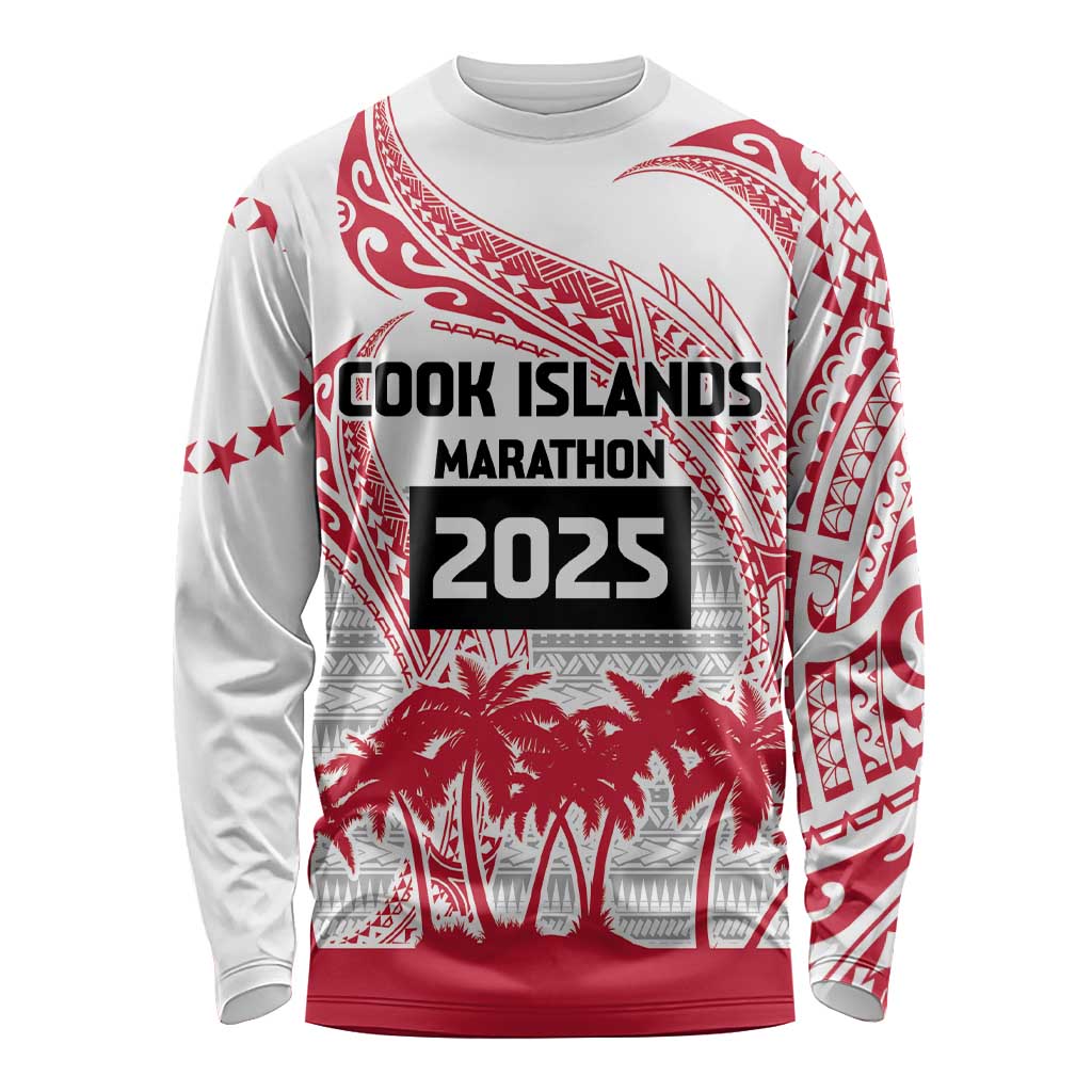 Cook Islands Marathon 2025-Pursuit in Paradise Long Sleeve Shirt Red Color LT03 Unisex Red - Polynesian Pride