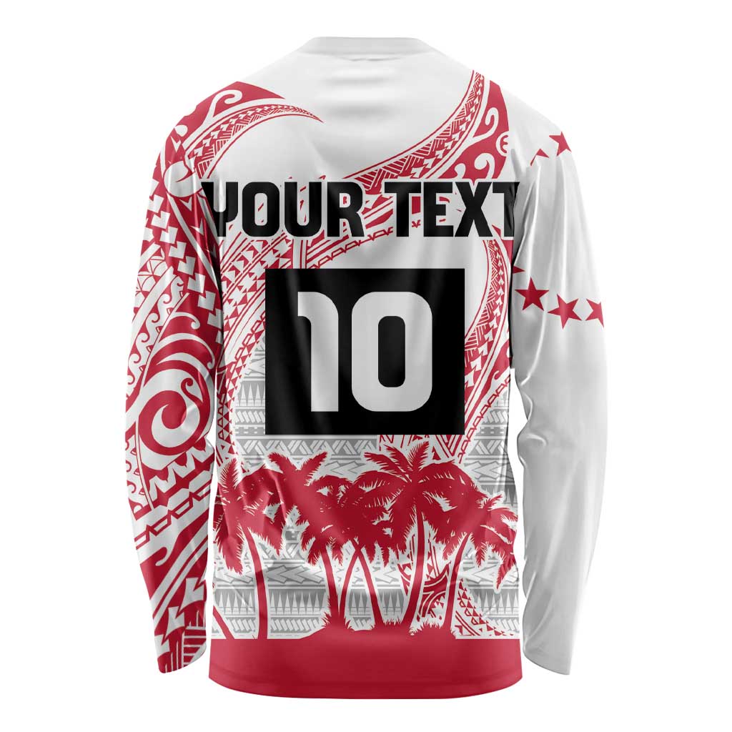 Cook Islands Marathon 2025-Pursuit in Paradise Long Sleeve Shirt Red Color LT03 - Polynesian Pride