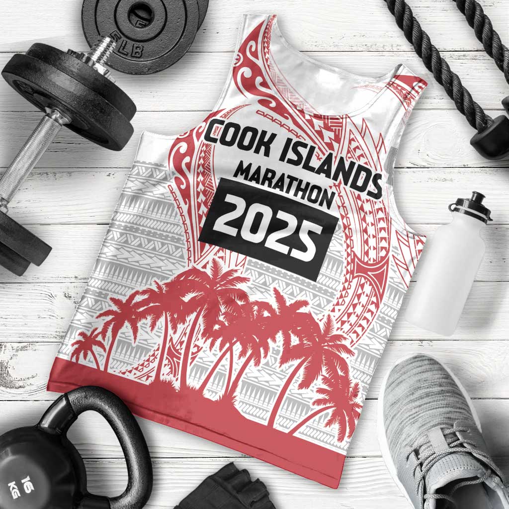 Cook Islands Marathon 2025-Pursuit in Paradise Men Tank Top Red Color LT03 - Polynesian Pride