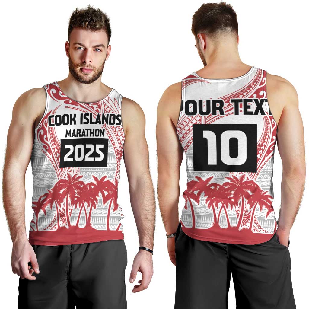 Cook Islands Marathon 2025-Pursuit in Paradise Men Tank Top Red Color LT03 - Polynesian Pride