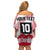 Cook Islands Marathon 2025-Pursuit in Paradise Off Shoulder Short Dress Red Color