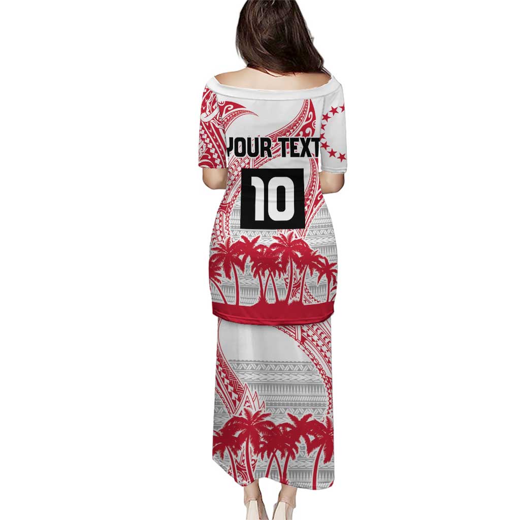 Cook Islands Marathon 2025-Pursuit in Paradise Puletasi Red Color LT03 - Polynesian Pride