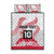 Cook Islands Marathon 2025-Pursuit in Paradise Quilt Bed Set Red Color